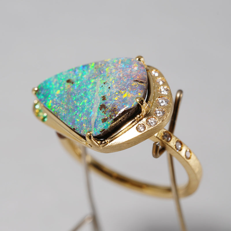 [5/3-5/25 Limited time only] 19un-neuf / Sunset Ring Boulder Opal OPR012115