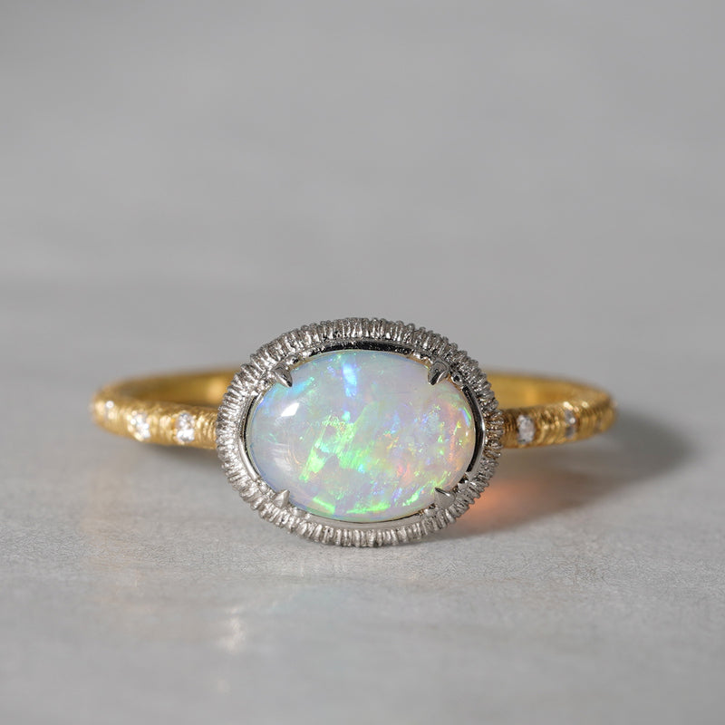 [5/3-5/25 Limited time only] 19un-neuf / Running water ring Crystal opal OPR04712