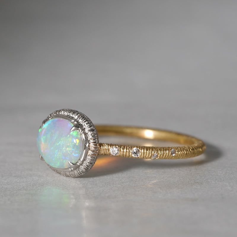 [5/3-5/25 Limited time only] 19un-neuf / Running water ring Crystal opal OPR04712
