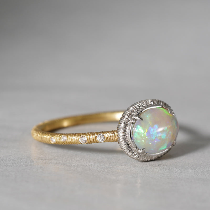[5/3-5/25 Limited time only] 19un-neuf / Running water ring Crystal opal OPR04712