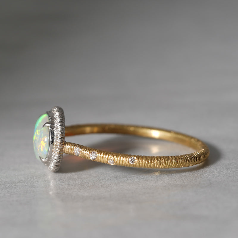 [5/3-5/25 Limited time only] 19un-neuf / Running water ring Crystal opal OPR04712