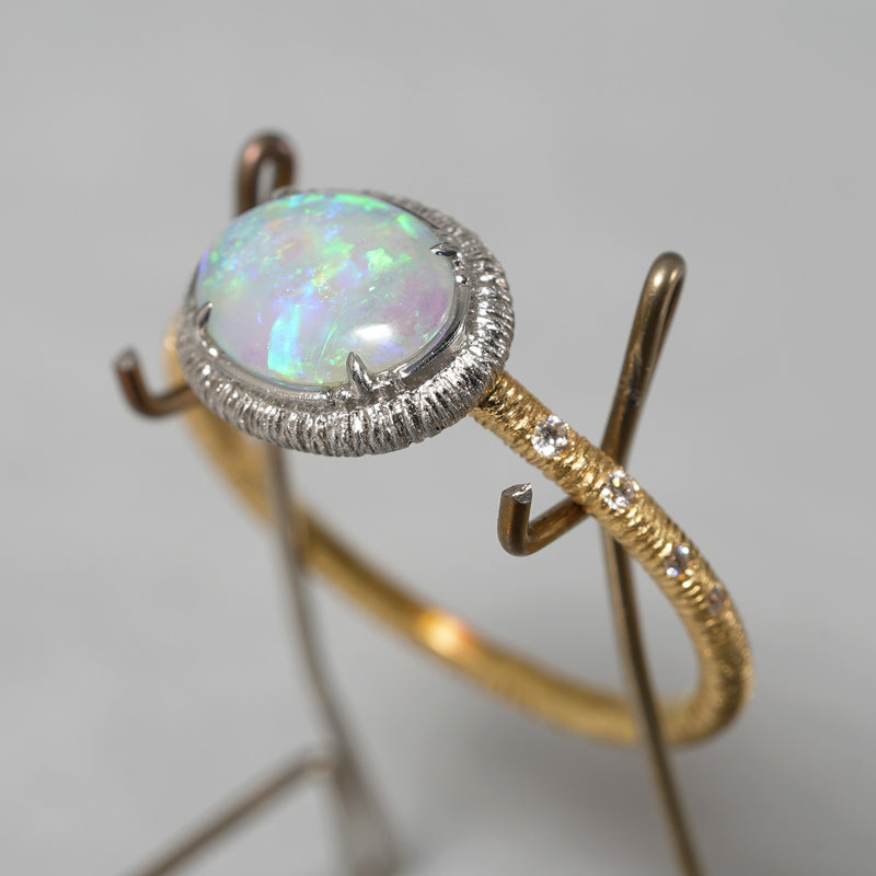 [5/3-5/25 Limited time only] 19un-neuf / Running water ring Crystal opal OPR04712