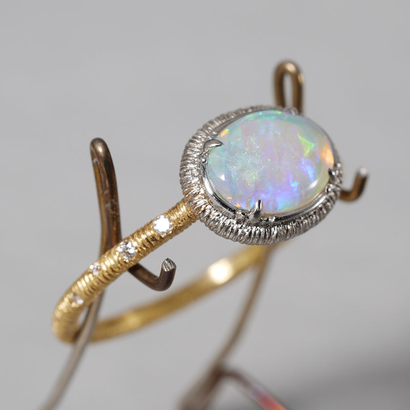 [5/3-5/25 Limited time only] 19un-neuf / Running water ring Crystal opal OPR04712