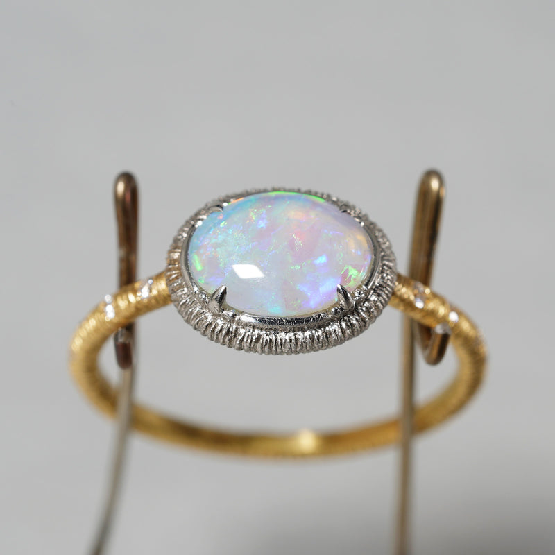 [5/3-5/25 Limited time only] 19un-neuf / Running water ring Crystal opal OPR04712