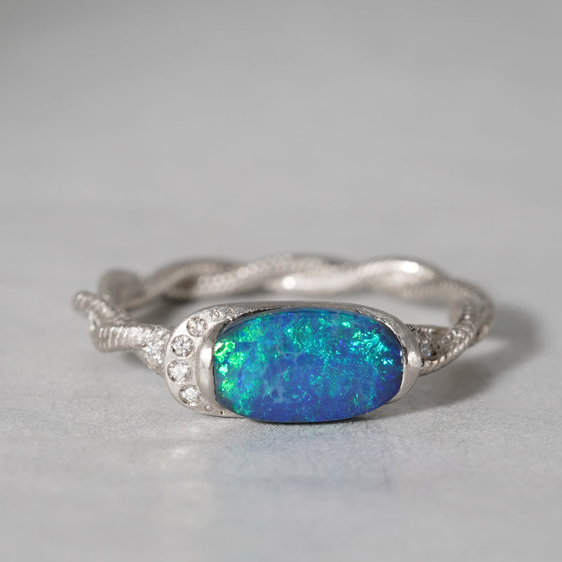 [5/3-5/25 Limited time only] 19un-neuf / Ring of Sea Fragments Black Opal OPR02712