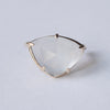 [Limited time only] hatsuyume / earcuff K10YG good news whiteTopaz(Matte) (c-0Y-gn-mtwt)