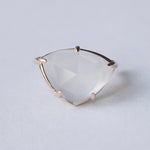 [Limited time only] hatsuyume / earcuff K10YG good news whiteTopaz(Matte) (c-0Y-gn-mtwt)