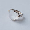 [Limited time only] hatsuyume / earcuff K10YG good news whiteTopaz(Matte) (c-0Y-gn-mtwt)