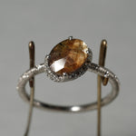 [5/3-5/25 Limited time only] 19un-neuf / Twist Ring Gold Sheen sapphire CR068125