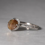 [5/3-5/25 Limited time only] 19un-neuf / Twist Ring Gold Sheen sapphire CR068125