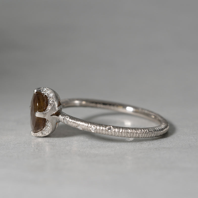 [5/3-5/25 Limited time only] 19un-neuf / Twist Ring Gold Sheen sapphire CR068125