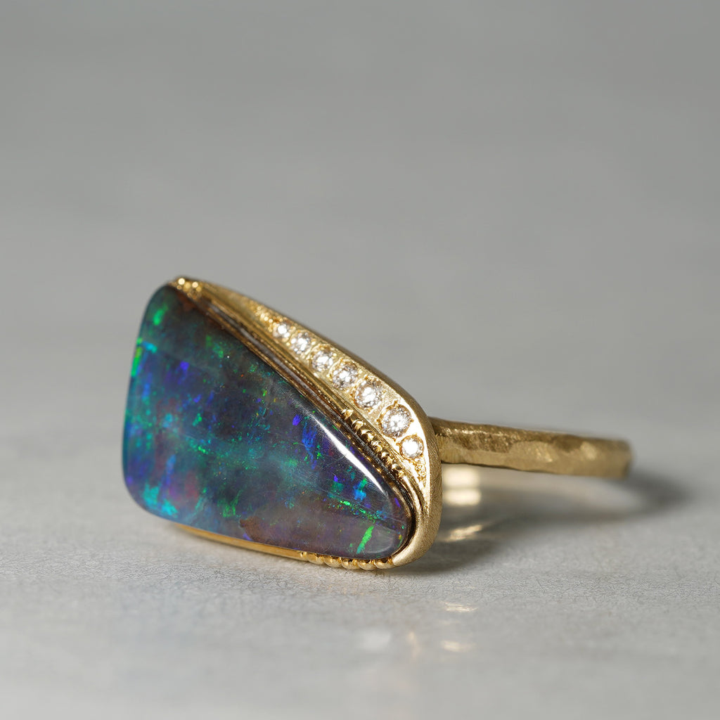 [Limited time only] 19un-neuf / Deep Sea Ring Boulder Opal OPR00311