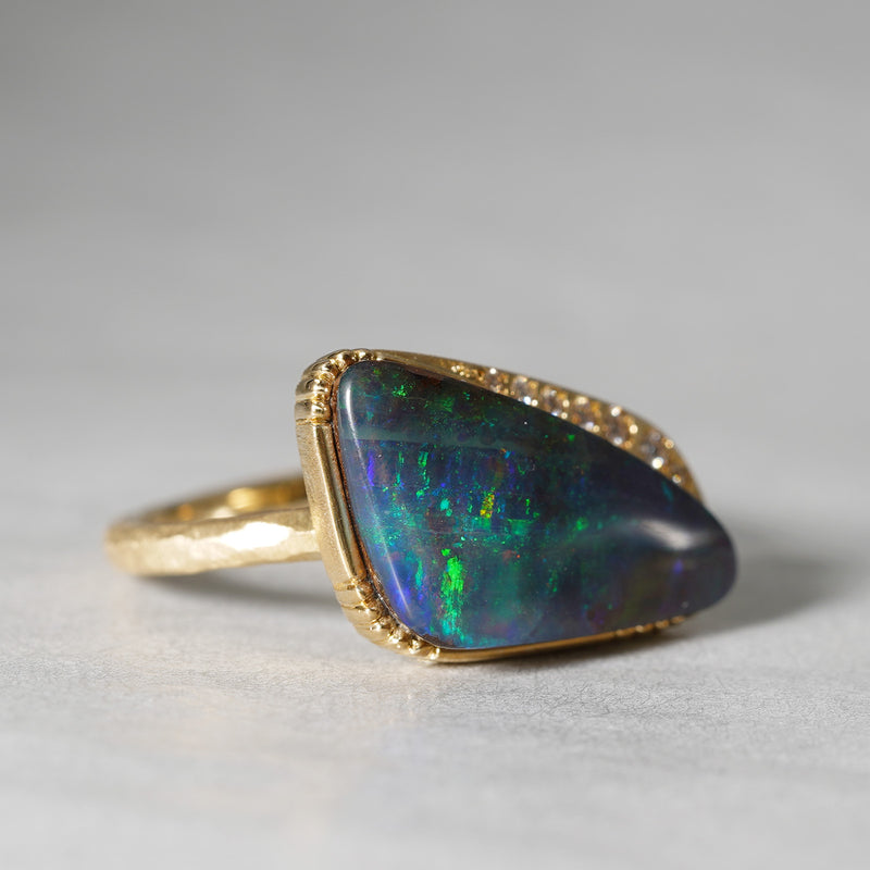 [Limited time only] 19un-neuf / Deep Sea Ring Boulder Opal OPR00311