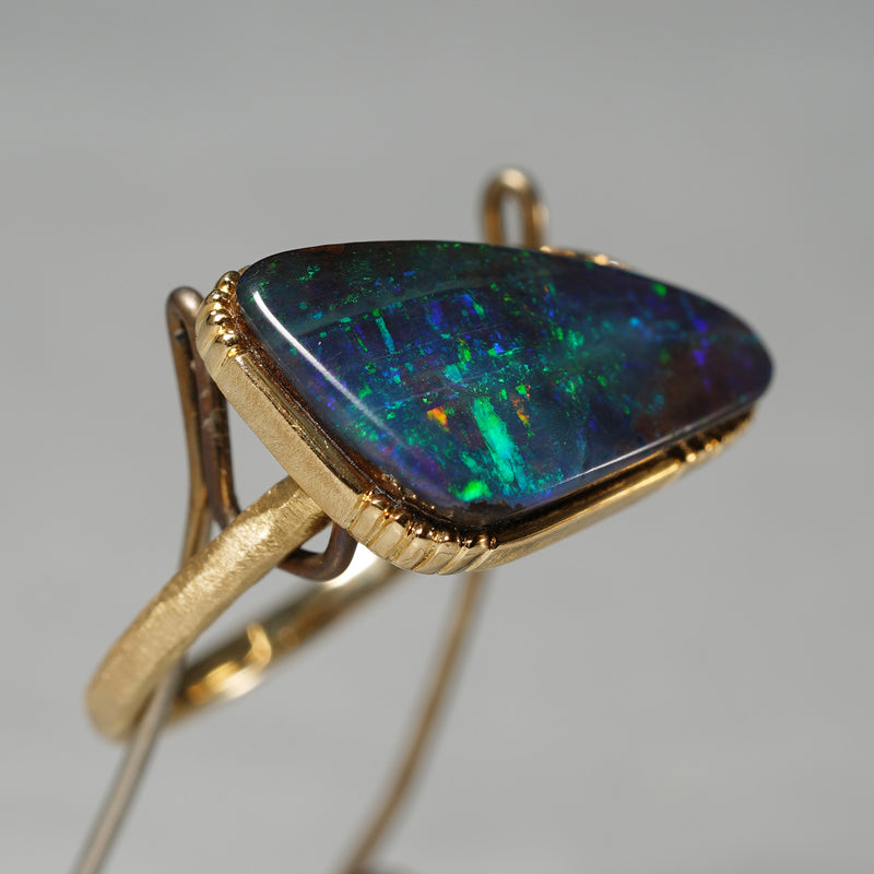 [Limited time only] 19un-neuf / Deep Sea Ring Boulder Opal OPR00311