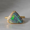 [Limited time only] 19un-neuf / Coral Reef Ring Boulder Opal OPR00816