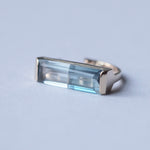 [Limited time only] Hatsuyume / earcuff K10YG 2stone Swiss blue topaz x London blue topaz (c-0y-st2-btbt)