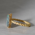 [Limited time only] 19un-neuf / Coral Reef Ring Boulder Opal OPR00816