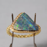 [Limited time only] 19un-neuf / Coral Reef Ring Boulder Opal OPR00816