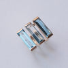 [Limited time only] Hatsuyume / earcuff K10YG 2stone Swiss blue topaz x London blue topaz (c-0y-st2-btbt)