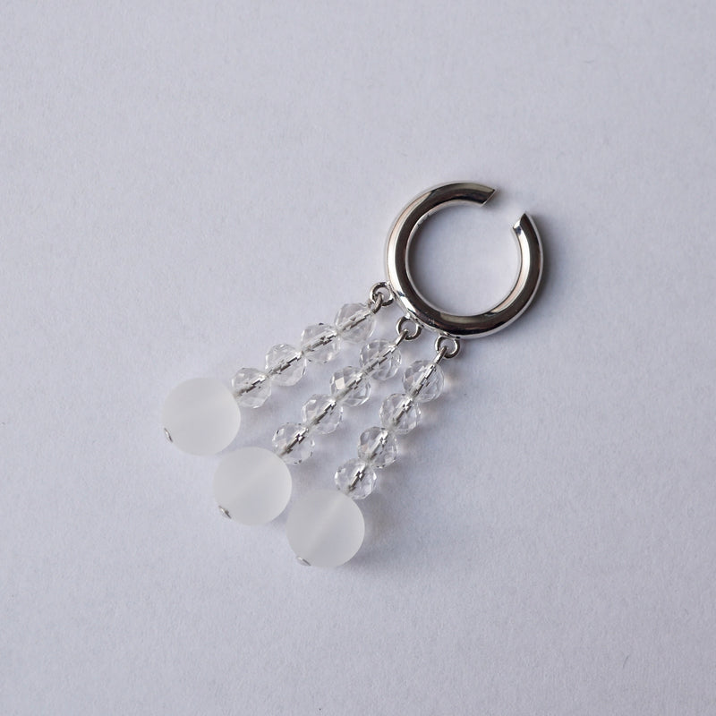 [Limited time only] Hatsuyume / earcuff SV x crystal (c-sv-bz-cpmq)