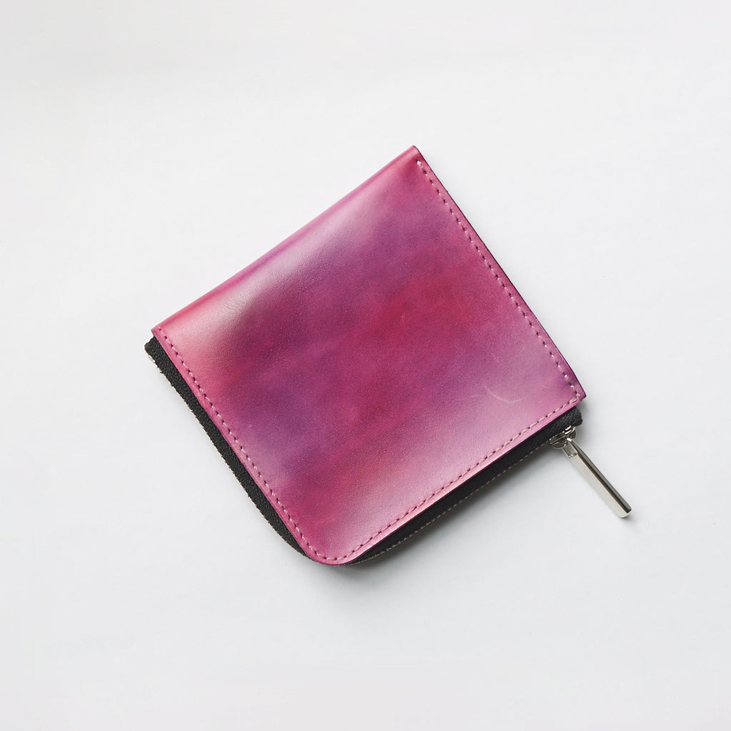 【期間限定掲載】yojiomi / L zip wallet ＜pink purple＞