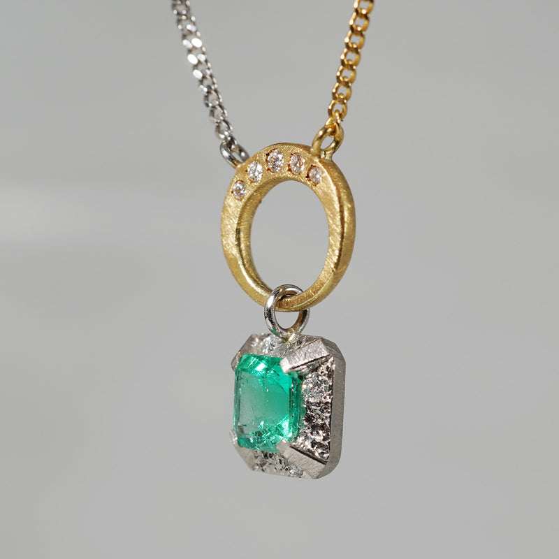 [5/3-5/25 Limited time only] 19un-neuf / emerald necklace emerald CN0650
