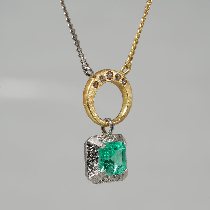 [5/3-5/25 Limited time only] 19un-neuf / emerald necklace emerald CN0650