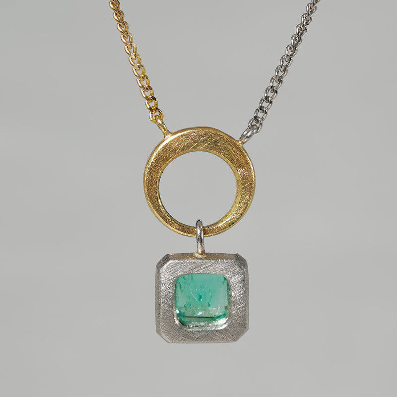 [5/3-5/25 Limited time only] 19un-neuf / emerald necklace emerald CN0650