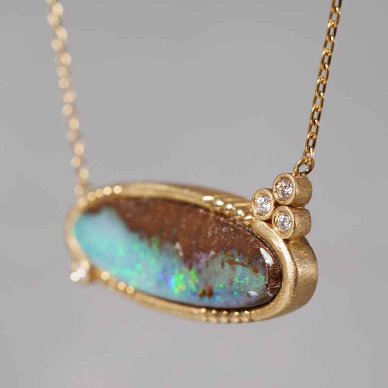 [5/3-5/25 Limited time only] 19un-neuf / Deep Sea Necklace Boulder Opal OPN00150