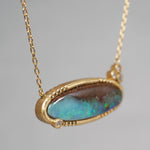 [5/3-5/25 Limited time only] 19un-neuf / Deep Sea Necklace Boulder Opal OPN00150