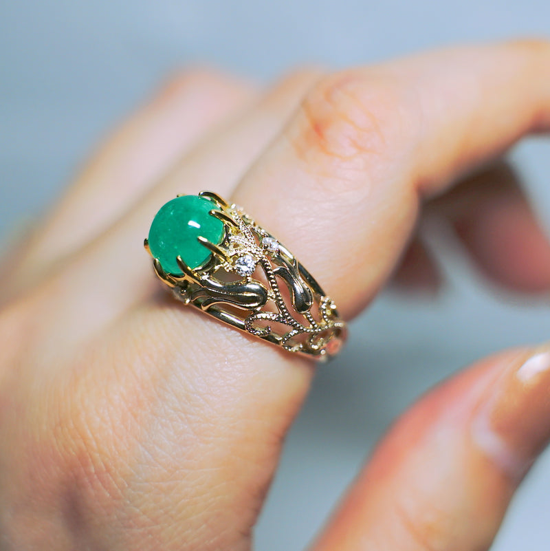 Kagann jewelry / Lale specialite ring エメラルド #13