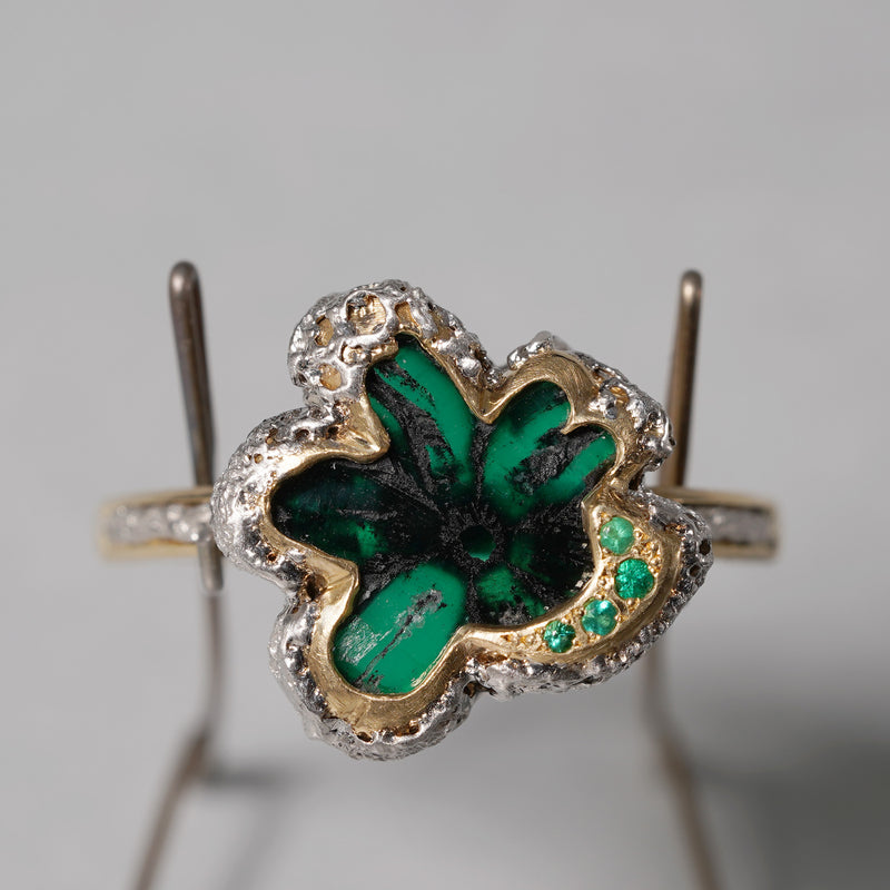 【-10/19限定】Curva ｙ Ruri JEWELRY/ [baroque] trapiche emerald