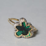 【-10/19限定】Curva ｙ Ruri JEWELRY/ [baroque] trapiche emerald