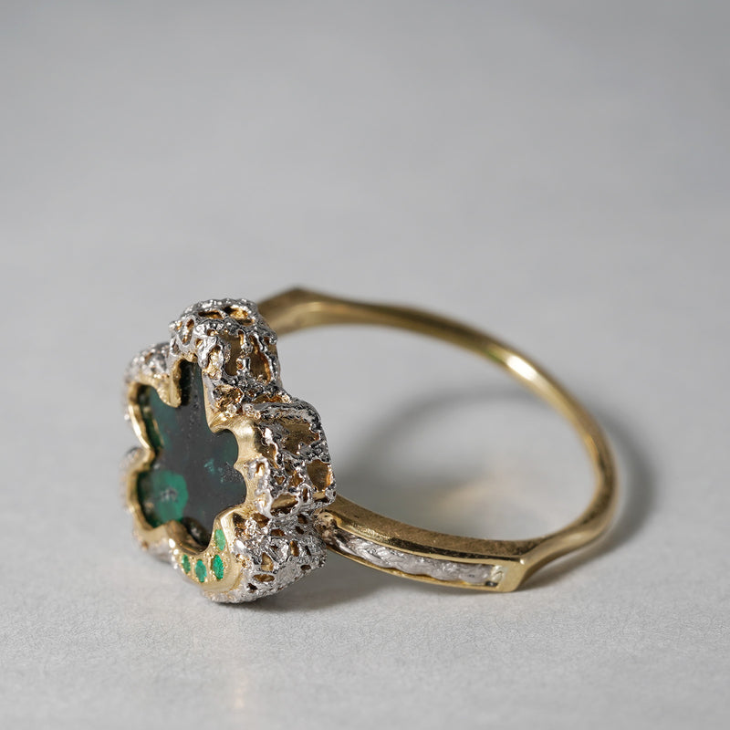 【-10/19限定】Curva ｙ Ruri JEWELRY/ [baroque] trapiche emerald
