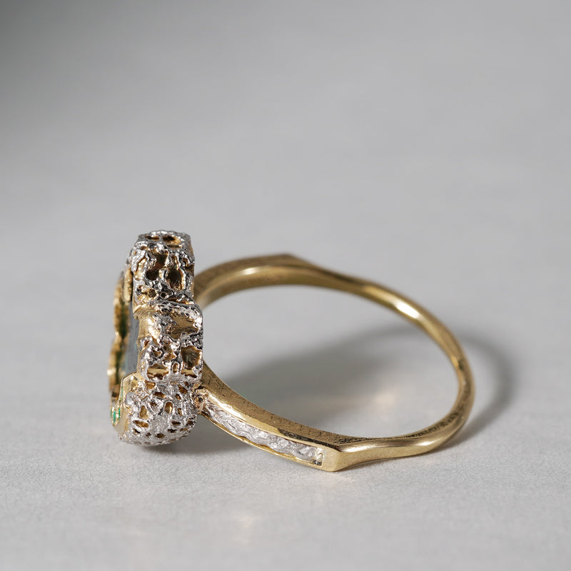 【-10/19限定】Curva ｙ Ruri JEWELRY/ [baroque] trapiche emerald