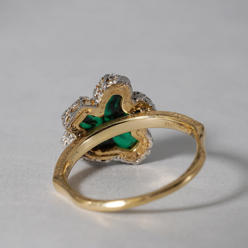 【-10/19限定】Curva ｙ Ruri JEWELRY/ [baroque] trapiche emerald