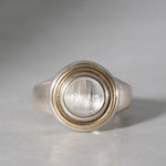 【期間限定-10/6】ODA / white topaz cat's eye ring 23-2-R