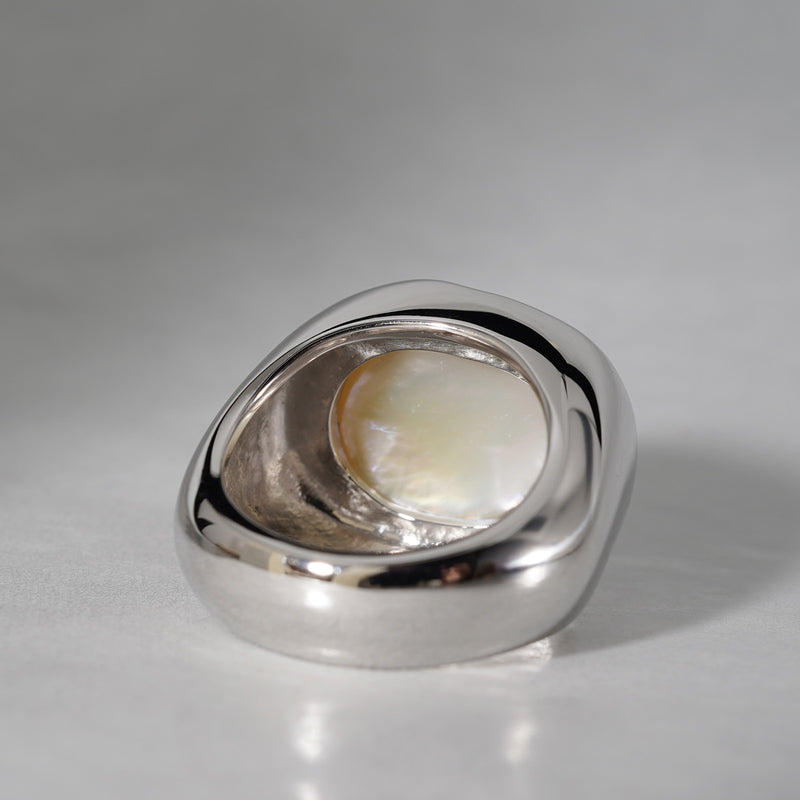 【期間限定-10/6】ODA / freshwater keshi pearl ring 21-1-R