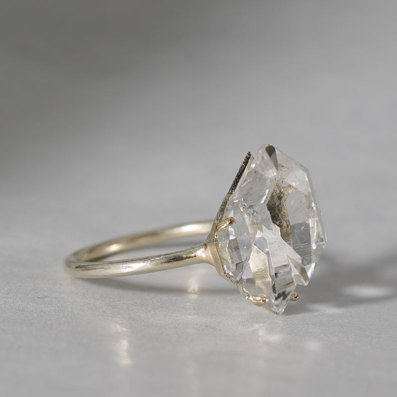 【期間限定-10/6】ODA / herkimer diamond ring（多結晶） 20-6-R