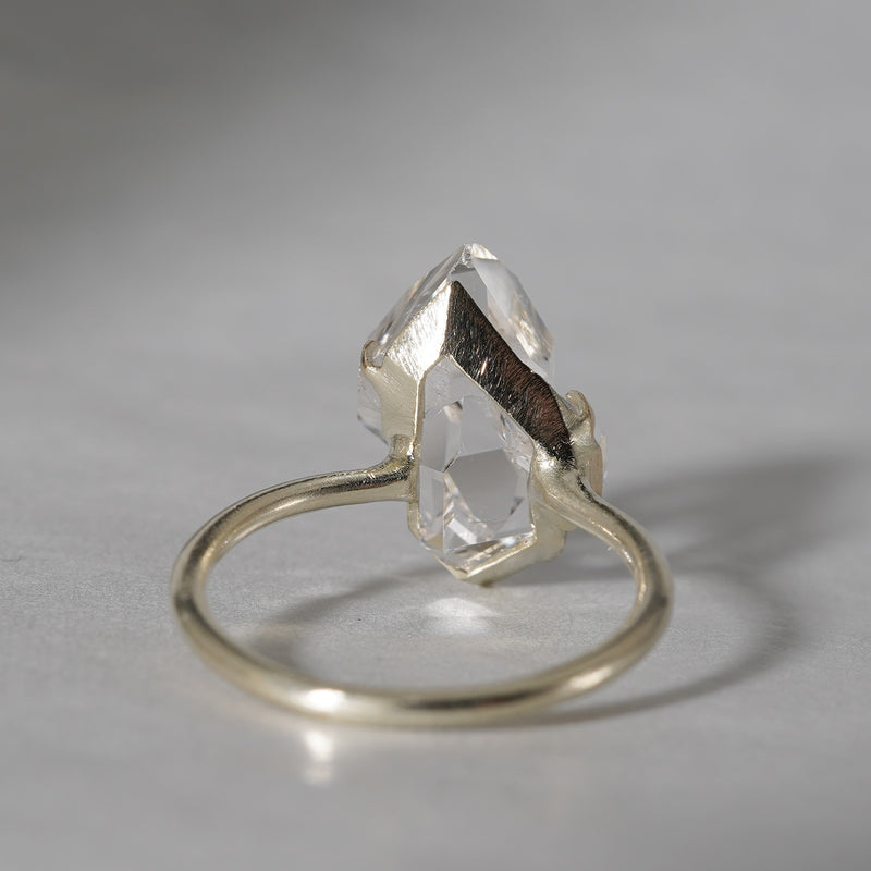 【期間限定-10/6】ODA / herkimer diamond ring（多結晶） 20-6-R