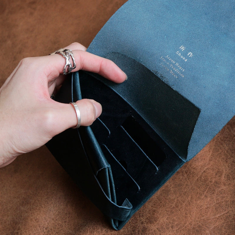 Shokugeki / Short Wallet 1.0 Bridle Blue