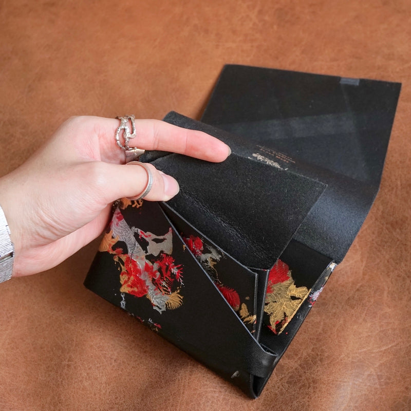 Shokutaku / Short Wallet 1.0 Goldfish x Black