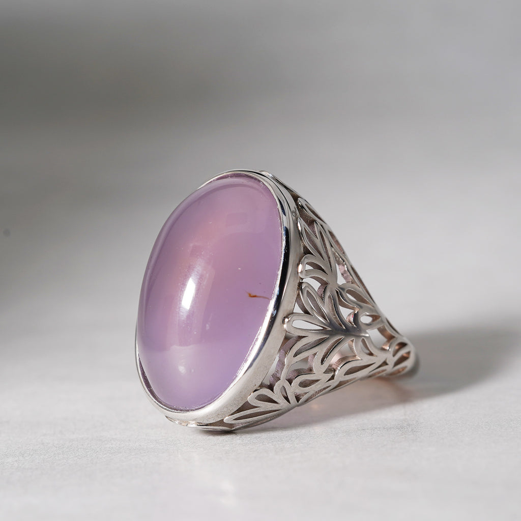 MOEMI SUGIMURA / Grape Chalcedony Ring 202309A-IDAG-002