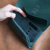 Shokugeki / Long wallet Oil nubuck Green