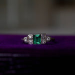 VINTAGE JEWELRY/  PT Spinel ring