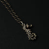 cocoon / seahorse necklace brass