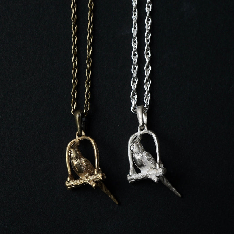 cocoon / cockatiel necklace