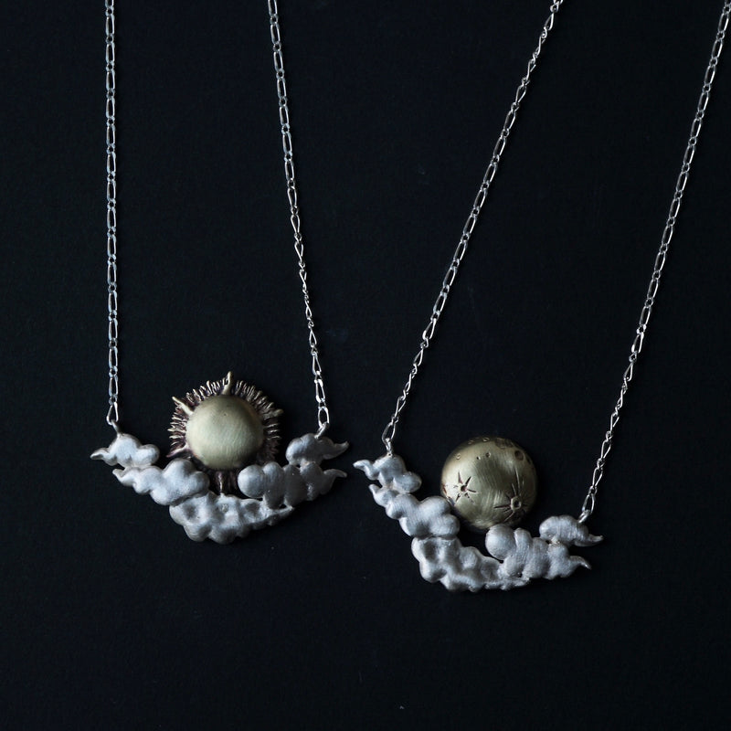 cocoon / Cloud & Moon necklace