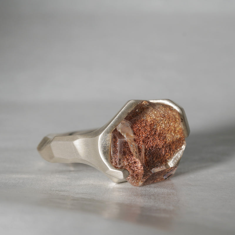 【-12/28限定】SUI by PROOF OF GUILD / One of a kind Ring Mined-Stone Ring Garden Quartz 1