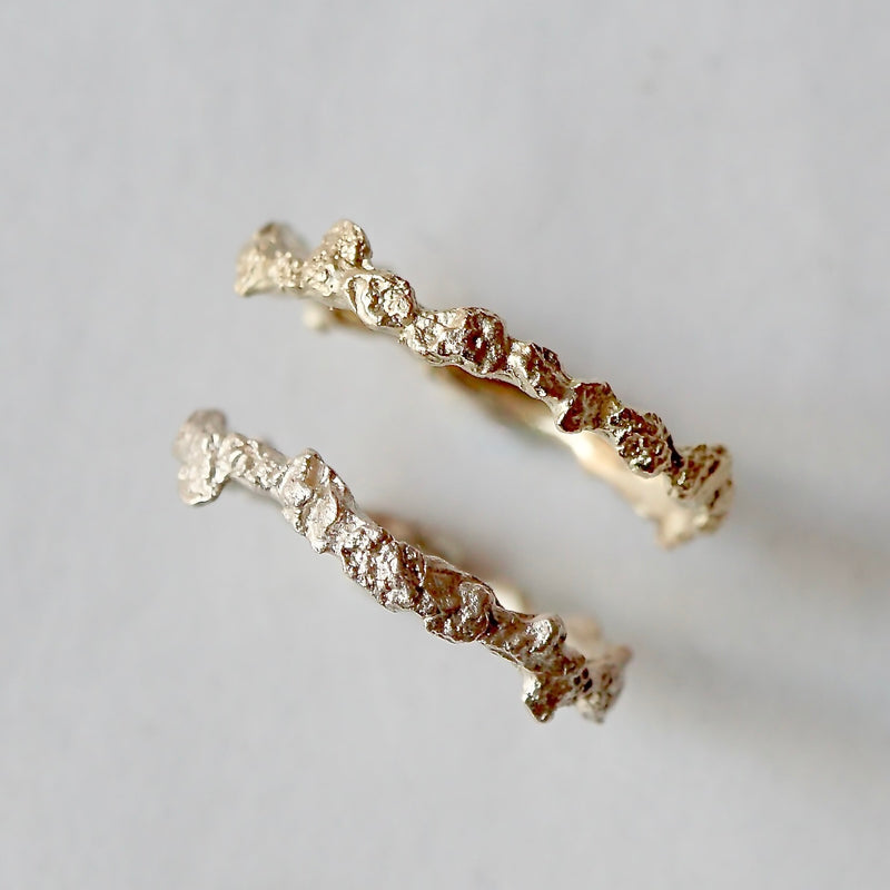wada maki / Olive Bark Ring (Fragment) SV/K10YG